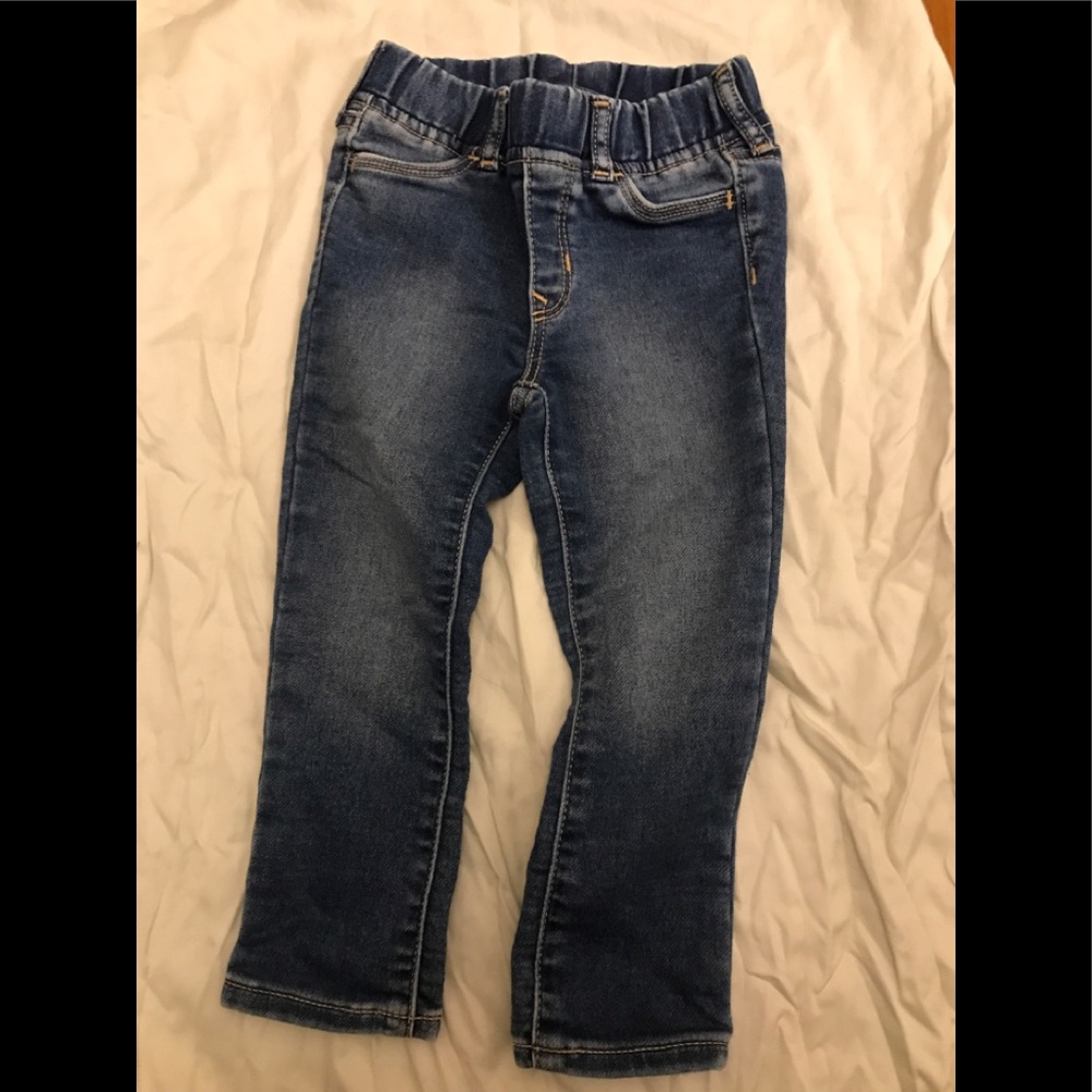 3 for $12.  Gap elastic waist stretch jeans